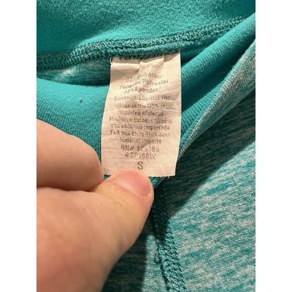 Beyond Yoga Essential Back Gather Green Cropped Leggings Size Small - Picture 4 of 5